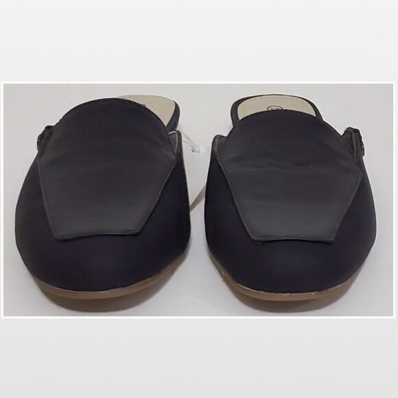 New Massini Shoes Womens Size 6 Black Mule Slides Casual Textured NWT - Picture 2 of 14